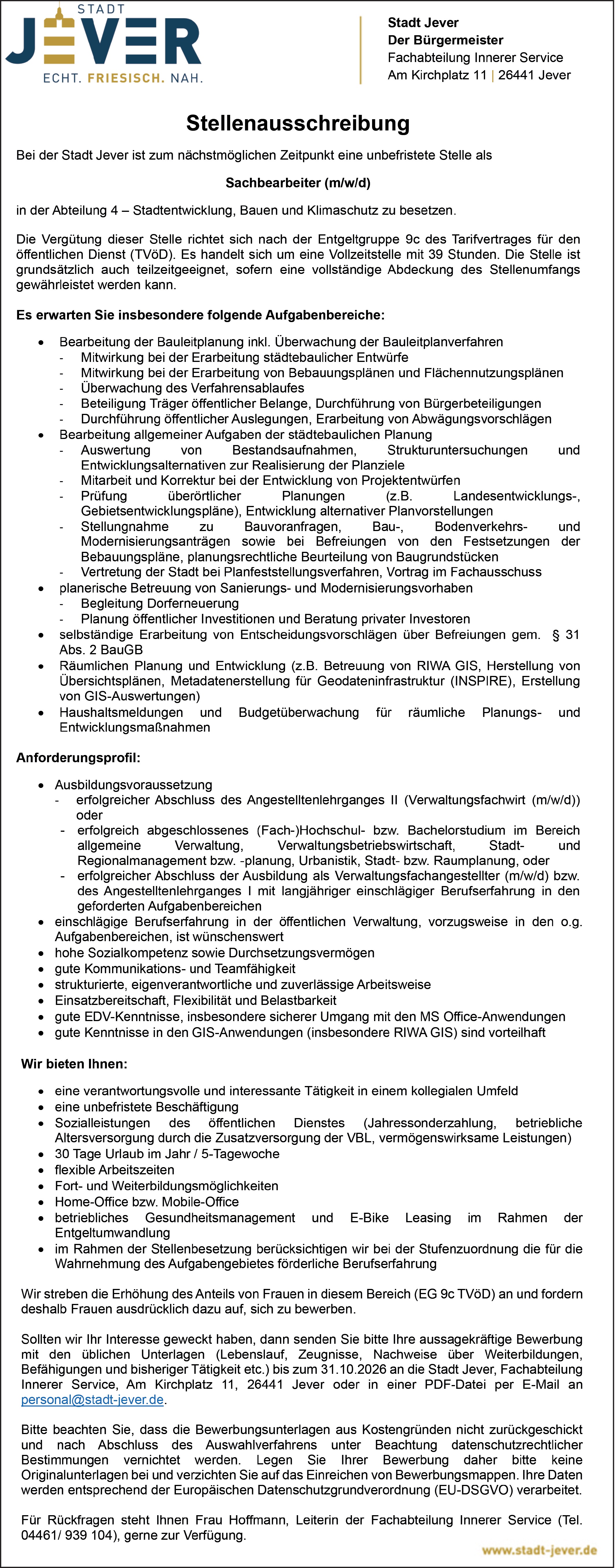 Verwaltungsfachwirt (m/w/d)