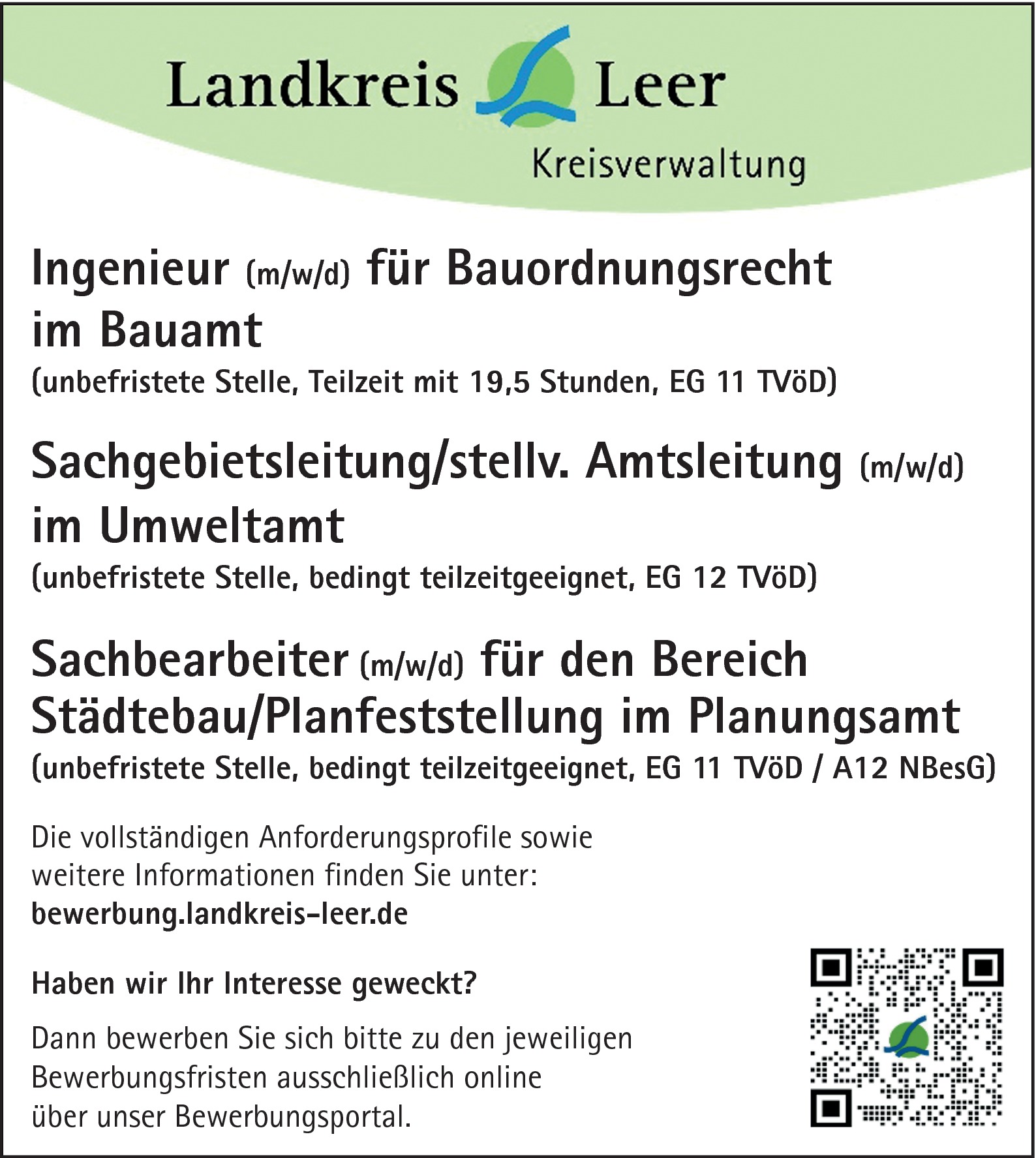 Sachbearbeiter (m/w/d) für den Bereich Städtebau/Planfeststellung im Planungsamt 