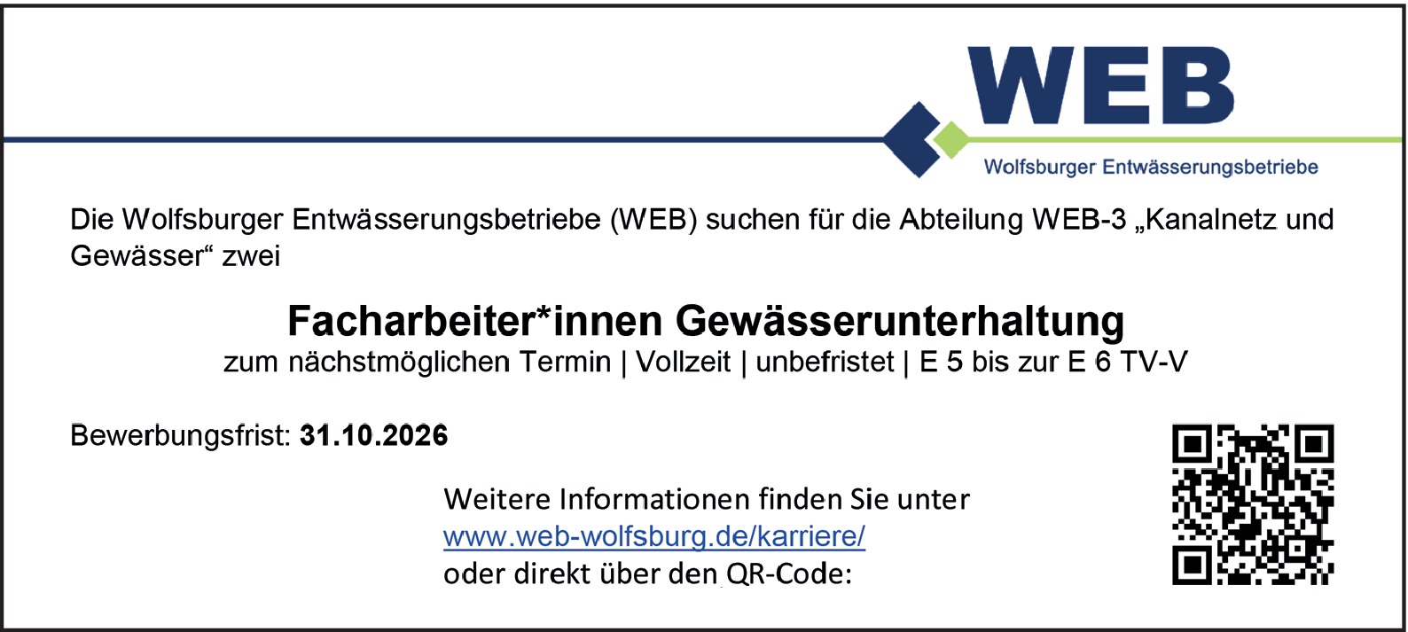 Facharbeiter*innen Gewässerunterhaltung
