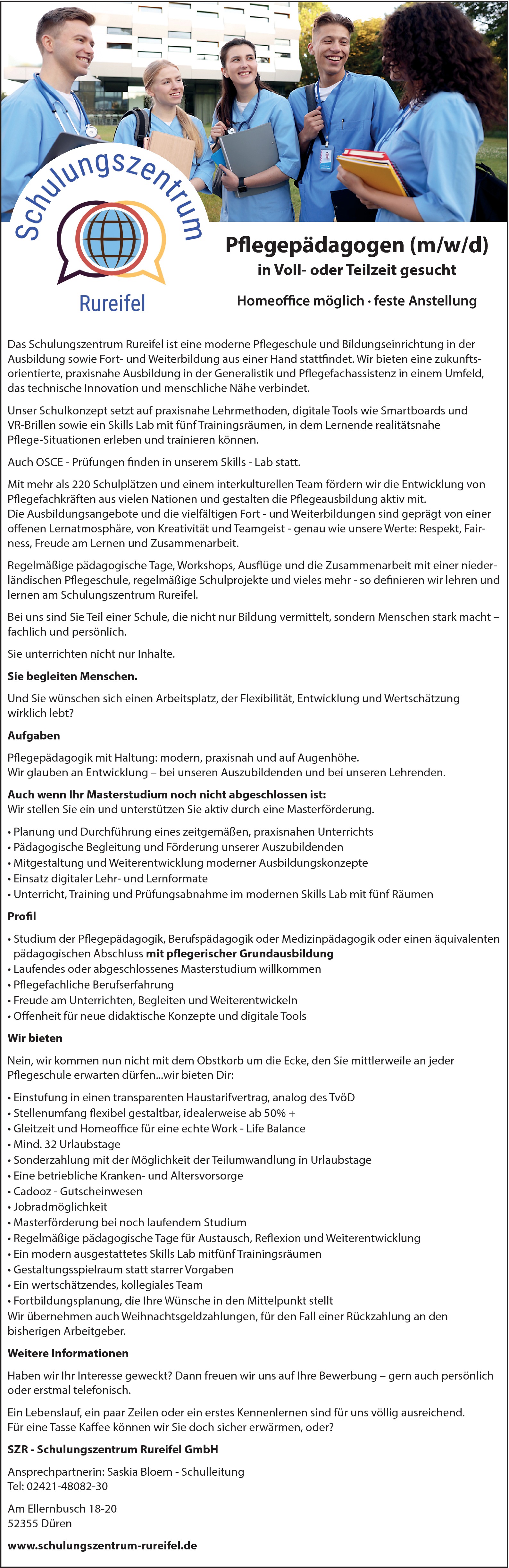 Pflegepädagogen (m/w/d) 