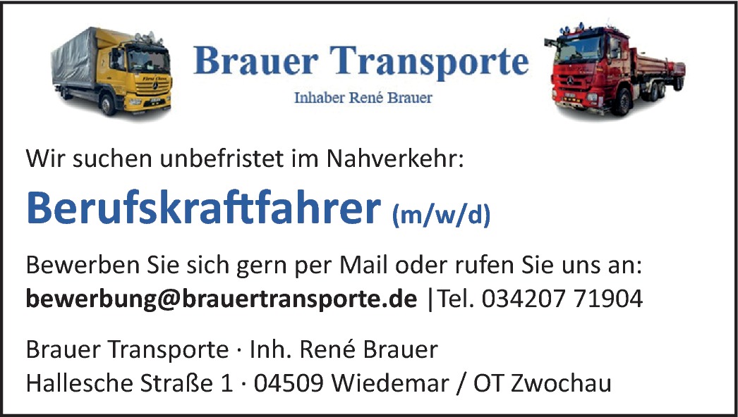 Berufskraftfahrer (m/w/d)