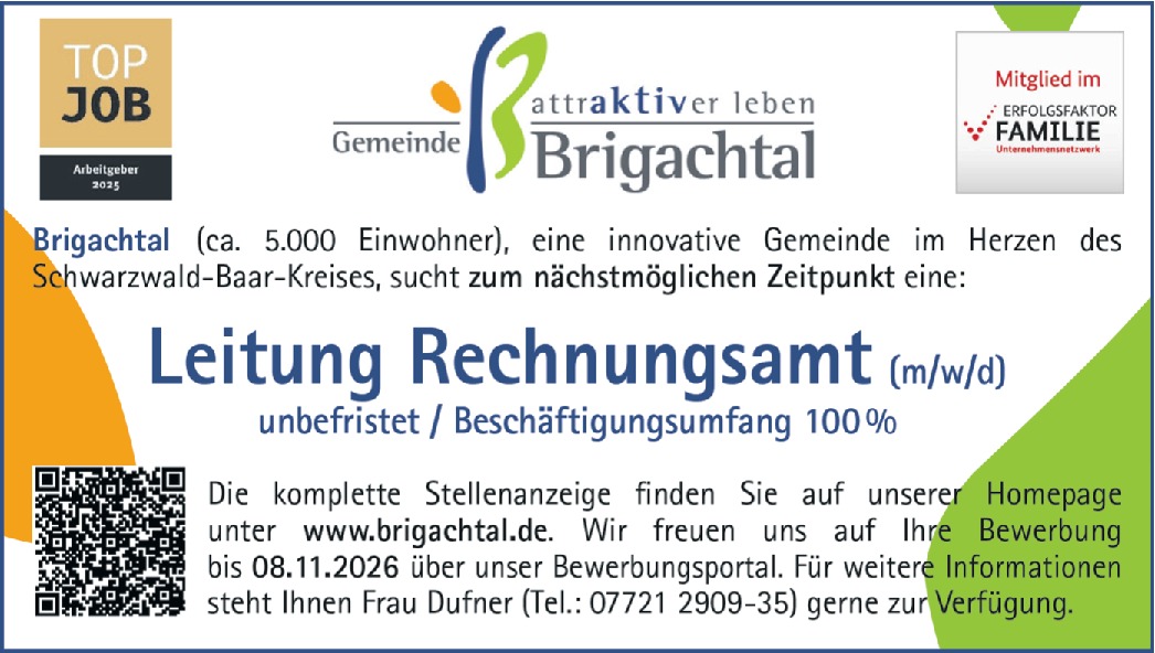 Leitung Rechnungsamt (m/w/d)